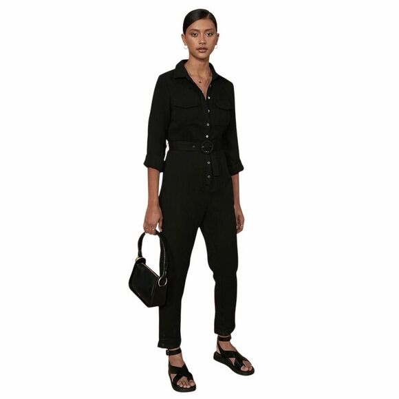 SANCIA Pants - Anthropologie SANCIA Jumpsuit KARITAS BOILERSUIT Black size Medium